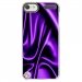 CRYSTOUCH5SOIEMAUVE - Coque rigide transparente pour Apple iPod Touch 5 avec impression Motifs soie drapée mauve