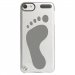 CRYSTOUCH6PIED - Coque rigide transparente pour Apple iPod Touch 6G avec impression Motifs empreinte de pied