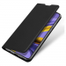 DUX-FOLIOA71NOIR - Etui Galaxy A71 noir fin avec rabat latéral aimant invisible et coque souple