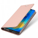 DUX-MATE20PROROSE - Etui Huawei Mate-20 pro rose fin avec rabat latéral aimant invisible et coque souple