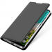 DUX-MIA3GRIS - Etui Xiaomi Mi-A3 gris foncé fin avec rabat latéral aimant invisible et coque souple