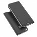 DUX-P8LITE2017GRIS - Etui P8-Lite 2017 gris fin avec rabat latéral aimant invisible et coque souple
