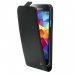 DVSLIMS5 - Etui Slim à rabat pour Galaxy S5 coloris noir lisse aspect mat logo argenté