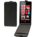 ELSLI0024-ASCENDW1 - Etui Slim Noir à rabat Huawei Ascend W1 rabat vertical fermeture magnétique
