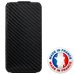 ETUICOXIP4SMF-CAR - ETUICOXIP4SMFCAR Etui coque noir aspect carbone pour iPhone 4 et 4S Made in France