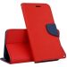 FANCY-A42ROUGE - Etui Galaxy A42 Fancy rouge logements cartes fonction stand