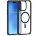 FCAIRFRMAGIP15PB-IP15PRO - Coque iPhone 15 Pro souple et antichoc Force-Case Air Frost contour renforcé noir et MagSafe
