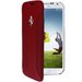 FEF12FLBKS4RE - Etui Ferrari collection F12 cuir rouge rabat latéral Samsung Galaxy S4 FEF12FLBKS4RE
