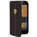 FEFOCFLBKMMGBL - FEFOCFLBKMMGBL Etui Ferrari série Formula One noir carbone rabat latéral Motorola Moto G