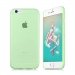 FITTYIP6VERT - Coque souple Housse ultra fine Fitty coloris vert translucide pour iPhone 6