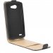 FLEXYNOIRBELLO2 - Etui rabat vertical noir pour LG Bello-2 logement carte fermeture aimantée