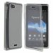 FLIPGELXPJTRANSP - Etui Gel rabat et tactile pour Sony Xperia ST26i transparent