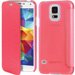 MOXFOLIOS5ROSE - Etui ultra fin Folio Cover Samsung Galaxy S5 rose fushia