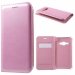 FOLIOGALJ12016ROSE - Etui rabat latéral folio rose pour Samsung Galaxy J1-2016