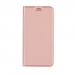 FOLIOMAG-IPXROSE - Etui iPhone-X rose fin avec rabat latéral aimant invisible et coque souple