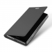 FOLIOMAG-L1GGRIS - Etui Xperia L1 gris foncé avec rabat latéral aimant invisible et coque souple