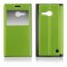 FOLIOVIEWLUM735VERT - Etui Slim Folio View articulé vert pour Nokia Lumia 730 et Lumia 735