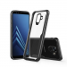 FUZION-GALA8PLUS - Coque Galaxy A8 Plus Fuzion bumper noir et dos transparent rigide