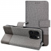 GOMMA-A56GRIS - Etui type portefeuille Galaxy A36(5G) / A56(5G) série Gomma (aspect Jeans) coloris gris
