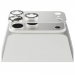 HEYB-IP17PROBLANC - Vitre protection bloc camréa complet iPhone 17 Pro coloris blanc
