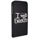 HPRN1IP5DRAPBREIZH - Etui à rabat motif drapeau breton I Love Breizh iPhone 5s