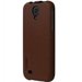 HSKECH-S4-MARRON - Etui à rabat Skech Custom Jacket pour Samsung Galaxy S4 i9500 - Marron