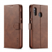 LCIMEEKE-A20MARRON - Etui Galaxy A20/A30 LC-IMEEKE haut de gamme marron logements carte fonction stand