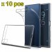 LOT-10XFITYXA1ULTRA - Lot de 10 x coques souples Xperia-XA1-ULTRA flexibles transparentes ultra-fines
