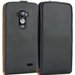 LUXYLGFLEX - Etui Slim à rabat vertical pour LG G FLEX 5 noir lisse aspect mat