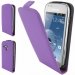 LUXYTRENDVIOLET - Etui Slim Luxy cuir violet pour Galaxy Trend S7560 Trend Plus S7580