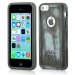 MOLS-IP5CLEBLUE - Coque antichoc MOLS Limited Edition coloris bleu métal pour iPhone 5c