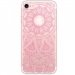 MOXCOVIP7MANDALAROSE - Coque iPhone 7 rigide transparente motif Mandala rose