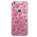 MOXCRYIP6MULTICOEUR - Coque rigide transparente pour Apple iPhone 6s motif coeurs
