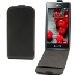 MUSLI0206-OPTL52 - Etui Slim à rabat noir LG Optimus L5-2 E460 