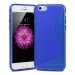 SLINEIP655PLEINBLEU - Coque souple S-Line iPhone 6 Plus 5,5 pouces coloris bleu