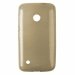 SOFTYMETALLUM530OR - Coque souple en gel effet métallisé pour Nokia Lumia 530 coloris or