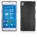 SOFTYMETALXPZ3NOIR - Housse gel effet métallisé pour Sony Xperia Z3 coloris Noir aspect métal