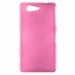 SOFTYMETALZ3COMPROSE - Housse gel effet métallisé pour Sony Xperia Z3-Compact coloris Rose aspect métal
