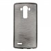 SOFTYMETLGG4GRIS - Coque souple en gel effet métallisé pour LG-G4 coloris gris
