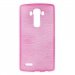 SOFTYMETLGG4ROSE - Coque souple en gel effet métallisé pour LG-G4 coloris rose