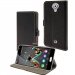STAX-FOLIOUFEELLITE - Etui type portefeuille Wiko U-Feel Lite noir rabat latéral et logements cartes