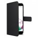 SWFOLIOMOTOG4NOIR - Etui folio à rabat latéral noir fin Motorola G4 aspect cuir de Swiss Charger