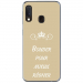 TPU0A20EBOUDERTAUPE - Coque souple pour Samsung Galaxy A20e avec impression Motifs Bouder pour mieux Régner taupe