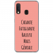 TPU0A20EGENIALEROSE - Coque souple pour Samsung Galaxy A20e avec impression Motifs Chiante mais Géniale rose