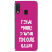 TPU0A20ERAISONFUSHIA - Coque souple pour Samsung Galaxy A20e avec impression Motifs marre d'avoir raison fushia