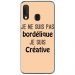TPU0A40BORDELIQUEBEIGE - Coque souple pour Samsung Galaxy A40 avec impression Motifs Je ne suis pas bordélique beige