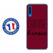 TPU0A50CHIEUSEBORDEAU - Coque souple pour Samsung Galaxy A50 avec impression Motifs Chieuse d'Amour bordeau