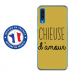 TPU0A50CHIEUSEOR - Coque souple pour Samsung Galaxy A50 avec impression Motifs Chieuse d'Amour or