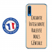 TPU0A50GENIALEBEIGE - Coque souple pour Samsung Galaxy A50 avec impression Motifs Chiante mais Géniale beige