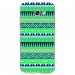 TPU0A52017AZTEQUEBLEUVER - Coque souple pour Samsung Galaxy A5-2017 SM-A520F avec impression Motifs aztèque bleu et vert